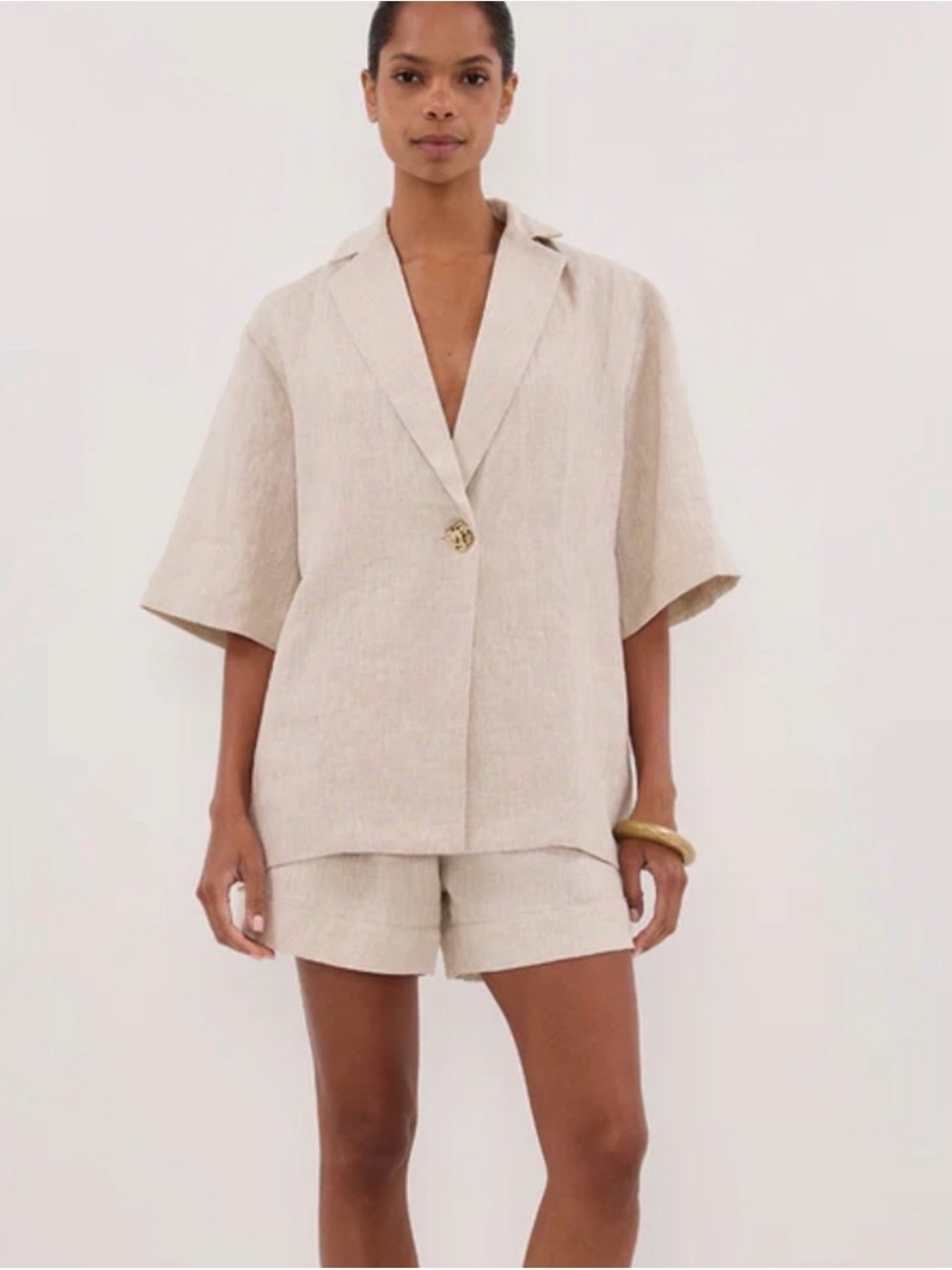 DISSH Natural Linen Top – Size 12 – NWT